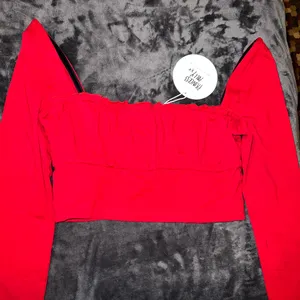 Princess Polly Tilly Long Sleeve Top in Maroon Size 10 New with tag thumbnail 8