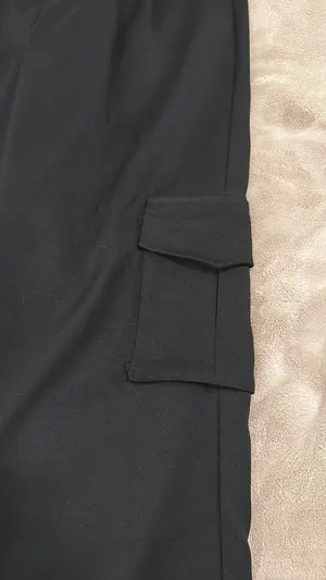 White Fox Black Cargo Pants with Metal Detail thumbnail 8