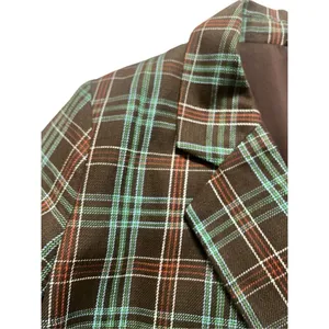 Anthropologie jacket blazer by Maeve plaid sz 10 thumbnail 3