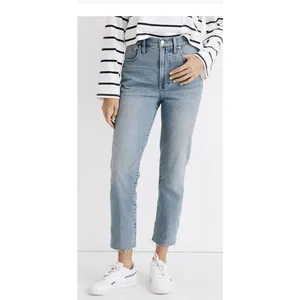 Madewell Jeans Womens 23 Blue The Perfect Vintage Crop Fray Hem Denim‎ Stretch thumbnail 3