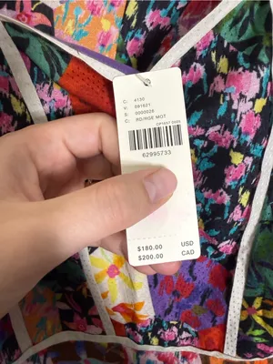 NWT Anthropologie Square Neck Maxi Dress Bhanuni by Jyoti Patchwork Floral thumbnail 10