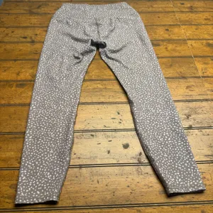 RBX Active Leggings Women Size M M‎ Grey White Speckled Print Athleisure thumbnail 5