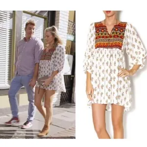 Umgee boho tribal stripe Fall Festival over sized Boho dress size‎ S thumbnail 7