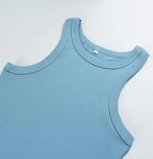 Amazon Artfish Ribbed High Neck Tank Top thumbnail 2