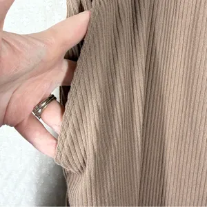 Beyond Yoga Tan Brown Ribbed High Rise Wide Leg‎ Pants thumbnail 2
