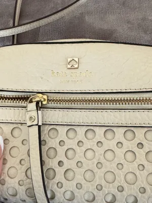 Kate Spade Cream Crossbody Bag with Bubble Textured Front thumbnail 2