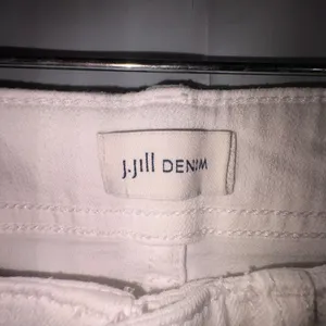 J. Jill Denim Womens White High Rise Straight Leg Crop Raw Hem Jeans 4 Petite thumbnail 4