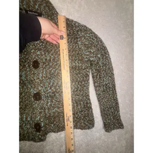 Evan Picone Cardigan Womens‎ Petite Small Buttons Coastal Grandma Chunky Knit thumbnail 7