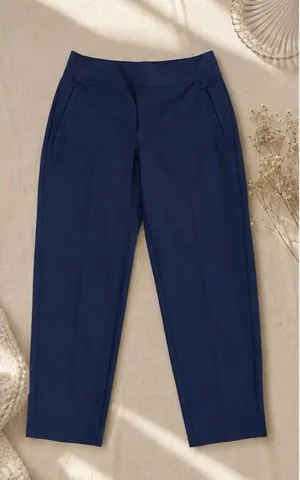 Athleta Navy Blue High-Rise Stretch Pants Size 4 thumbnail 1