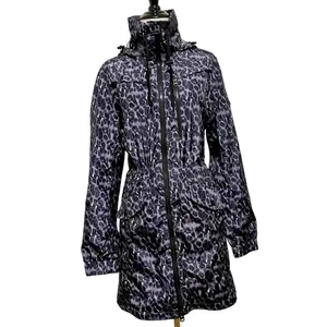 Lucky Brand Premium Performance Leopard Print Rain Jacket S thumbnail 11