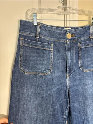 Maeve Colette High-Rise Wide-Leg Cropped Jeans - Mini Fern Wash 31 thumbnail 5