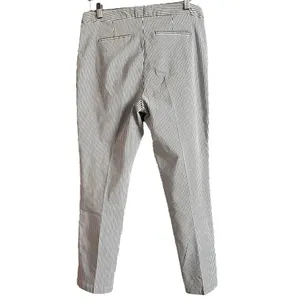 Adrianna Papell Women's 10 Straight Leg‎ Pinstripe Dark Grey/White Work Pants thumbnail 2