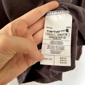Carhartt loose fit purple pullover sweater women's size medium casual top thumbnail 5