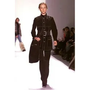 Michael Kors Collection Brown Suede Leather Pants Quiet Luxury Minimalist Runway thumbnail 2