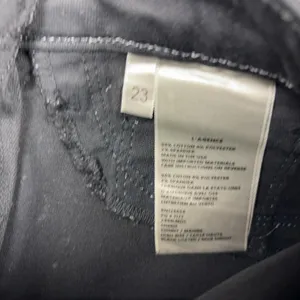 L'AGENCE Jeans Womens 23 Black Faux Leather Mid Rise Skinny Lace Up Stretch thumbnail 10