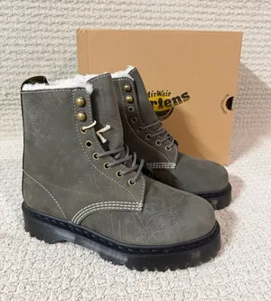 Dr Martens 1460 Pascal Bex Faux Fur Lined Boot Sz US 8 Gunmetal color thumbnail 1