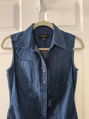 Banana Republic Mini Denim Dress thumbnail 5