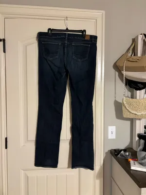 Dark wash straight leg jeans American Eagle thumbnail 2
