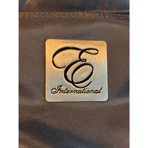 EC International Black Nylon Lg Zippered Tote Bag Travel Carryall Shoulder Bag thumbnail 8