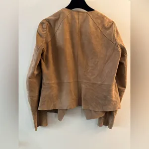 MNG Mango Genuine Brown Suede Jacket Small thumbnail 7