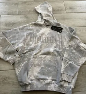 YoungLA Bling Camo Hoodie Grey Spring Hoodie Women’s Size Small Hunting Season thumbnail 1