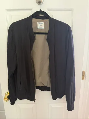Old Navy Women's Black Bomber Jacket Size Medium thumbnail 4
