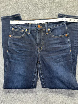 Madewell 9” High-Rise Skinny Jeans in Dark Indigo Wash thumbnail 7