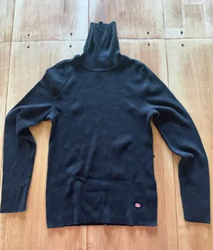 Lauren Ralph‎ Lauren Petite Black Ribbed Turtleneck Sweater Cotton Modal PL thumbnail 1