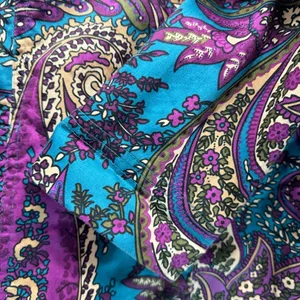 Chico’s Additions Paisley Button Front Long Sleeve Jacket Free Bonus Tank Top thumbnail 9