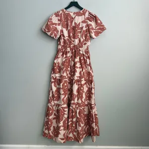 Anthropologie Somerset Maxi Dress in Neutral Floral Dot Size Small thumbnail 8