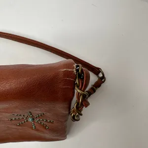 Shyanne Bohemian Western Style Crossbody Bag Leather Grommet Design Tassel thumbnail 9
