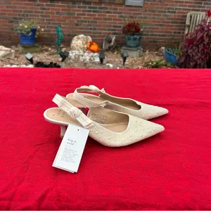 Women's Milan Slingback Heels - A New Day size 7 pearl wedding‎ guest classic thumbnail 6