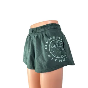 Gymshark Legacy Graphic Women's Green Yoga Workout Athletic Activewear Shorts XS thumbnail 2