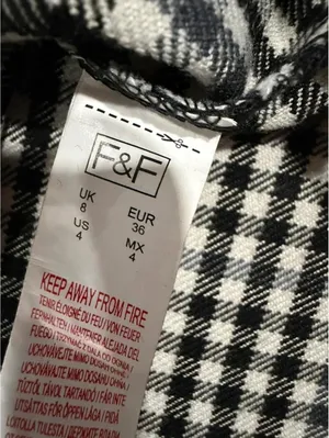 Black White Gingham Dress Bell Sleeve Shift Dress Pockets Preppy Cottagecore thumbnail 6
