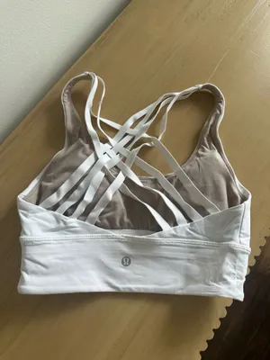 Lululemon Free To Be Moved Bra White 6 thumbnail 2