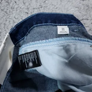 BDG Cowboy Jeans High Rise Straight Relaxed Blue Silver Painted Women's Size 31 thumbnail 5