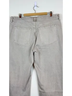 Abercrombie & Fitch 90s Relaxed NWTJeans High Rise Gray Size 34 18R Straight Leg thumbnail 9