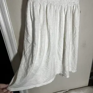 American Eagle Cream Lace Fit and Flare Dress XS Coquette Smocked Cottagecore‎ thumbnail 3