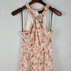Laundry by Shelli Segal Womens Dress Size 2 Orange Halter Neck Midi Tiered Maxi thumbnail 11