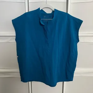FIGS Blue Scrub Top thumbnail 1