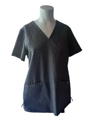Figs Casma Three Pocket Scrub Top Size Small Graphite Womens… thumbnail 1