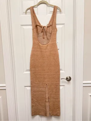 Torn by Ronny Kobo Knit Maxi Dress Vacation Beach Resortwear Medium NWT‎ thumbnail 4
