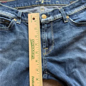 7 For All Mankind Dark Blue Skinny Jeans thumbnail 3