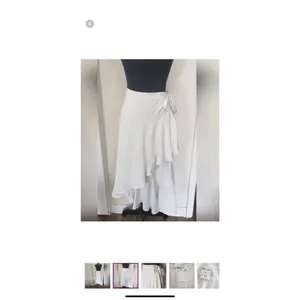 Maria Yasar White Pull On Wrap Skirt Size XL thumbnail 3