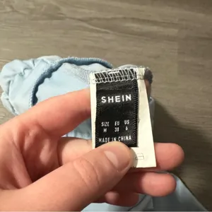 Shein Light Blue High Rise Full Length Leggings Size‎ M thumbnail 6
