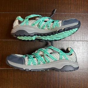 Chacos Outcross Evo 1 Womens 7 Water Hiking Shoes Gray Teal J105368 Gorpcorp thumbnail 8