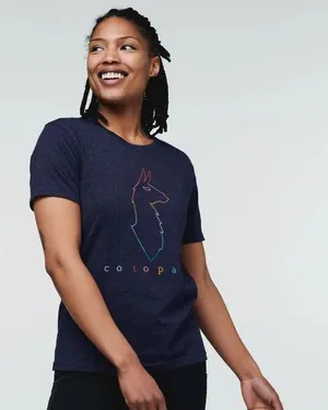 Cotopaxi Electric Llama T-Shirt Womens Small Purple Organic Cotton Blend Tee S thumbnail 1
