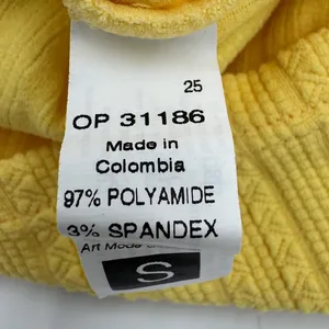 Maaji‎ Yellow Textured Knit Mini Skirt Size S thumbnail 7