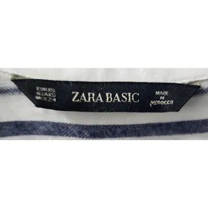 Zara Basic‎ Striped Tunic Top Long Sleeve Button Down Shirt XS thumbnail 3