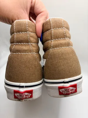 Vans Sk8-Hi Brown Canvas High Top Sneakers Men’s 6 Women’s 7.5 Skate Shoes thumbnail 8